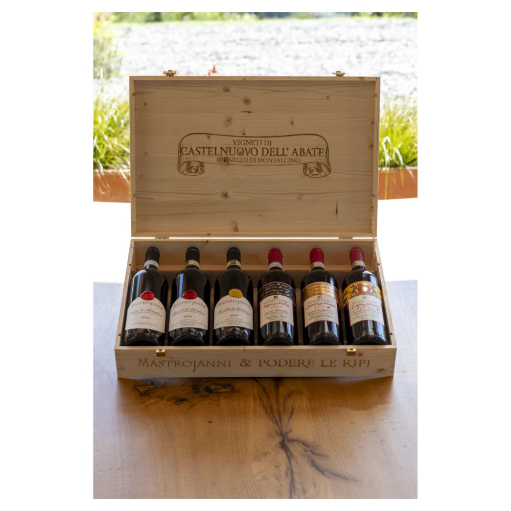 Collection Castelnuovo dell'Abarte - Limited edition - 6 bottles of Mastrojanni & Podere Le Ripi in OWC