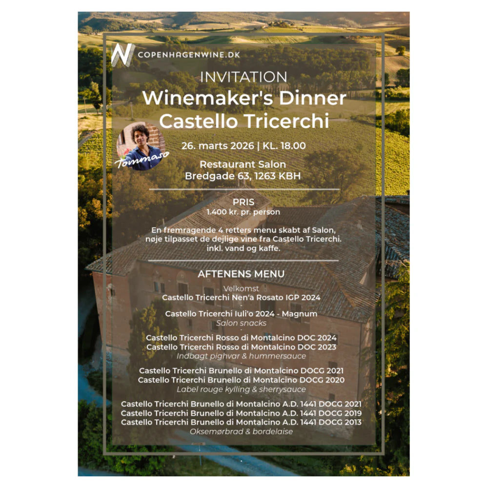 Winemaker's Dinner - Castello Tricerchi - Salon - 26. marts 2026 kl. 18.00